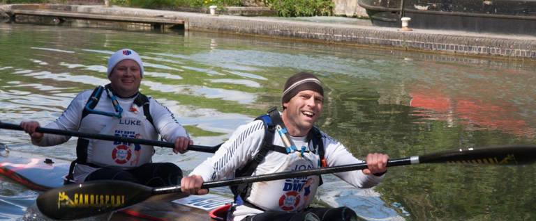 Pair complete an iconic Canoe Race and raise almost £1,500