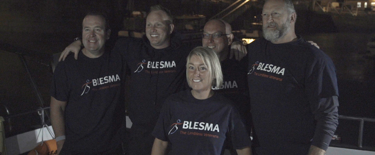 First all-amputee team set Record with English Channel swim in aid of Blesma