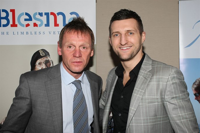 Forest Manager Stuart Pearce L With World Boxing Champion Carl Froch