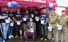Charity collection at the Boleyn Ground over Remembrance Weekend raises funds for Blesma