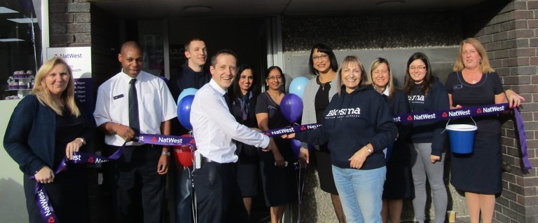 Chadwell Heath branch of NatWest collect for Blesma