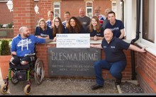 Felix RAAM Team present £38,000 cheque to Blesma