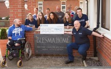 Felix RAAM Team present £38,000 cheque to Blesma