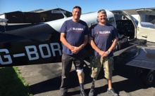 Amputee pair take on Round Britain Flight Challenge for charity
