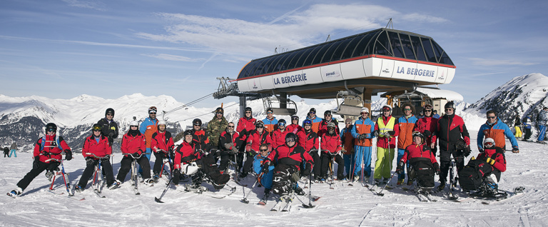 Members skiing