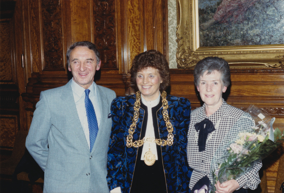 Glasgow City Chambers 1987 With Lord Provost Susan Baird And Wife Isa Watson