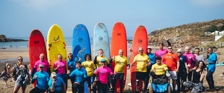 Surfing in bude