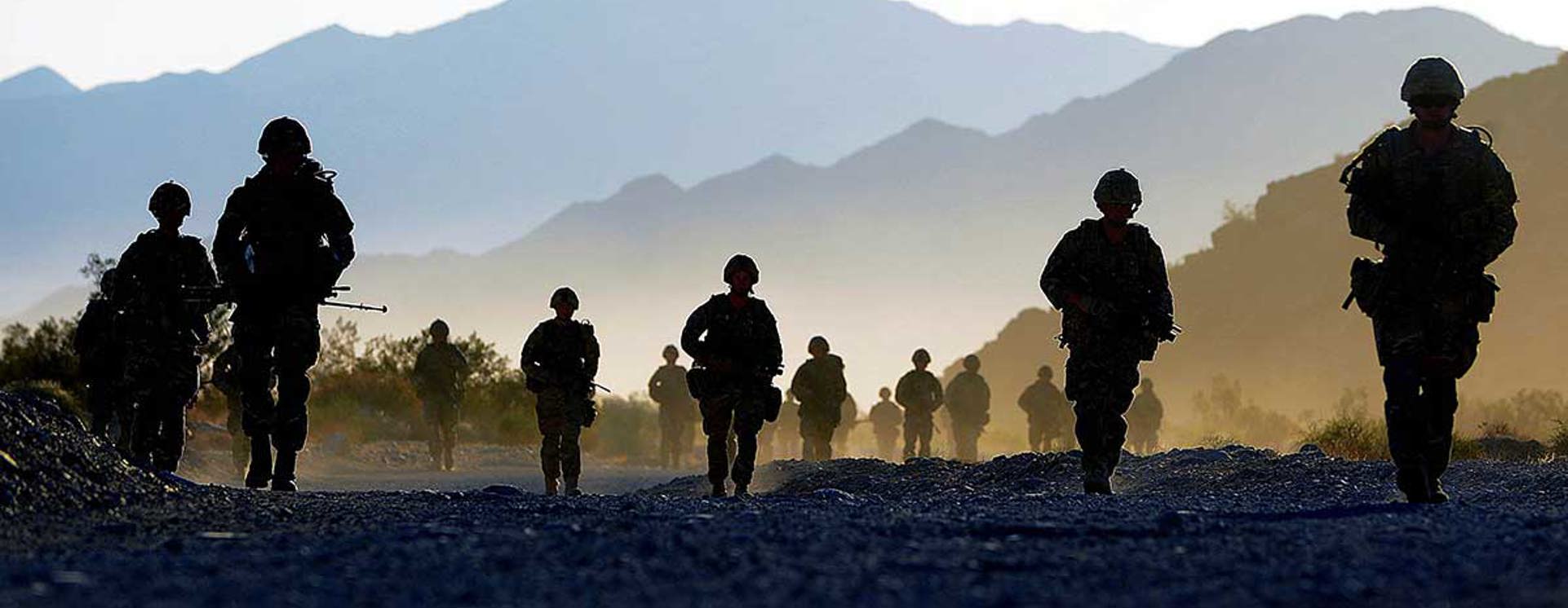 Army recruits during the Afghanistan War