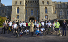Wounded veterans complete a 250-mile bike tour with Royal support 