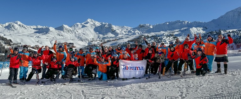 Blesma members on a ski trip